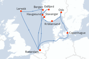 Itinéraire : Europe du Nord & Atlantique NE