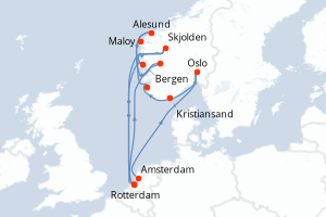 Itinéraire : Europe du Nord & Atlantique NE