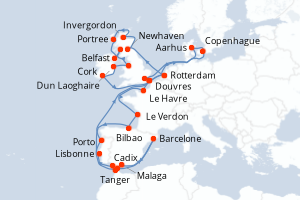 Itinéraire : Europe du Nord & Atlantique NE
