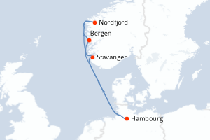 Itinéraire : Europe du Nord & Atlantique NE