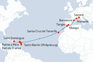 Itinéraire : Méditerranée & mers adjacentes