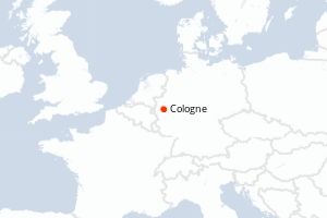 Carte de l'itinéraire de croisière Cologne-Cologne d'une durée de 1 jours