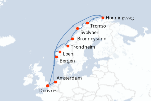 Itinéraire : Europe du Nord & Atlantique NE