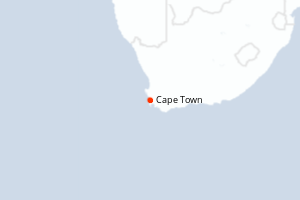 Carte itinéraire croisière Afrique du Sud - 3 jours au départ de Cape Town - Afrique du Sud