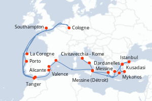 Itinéraire : Méditerranée & mers adjacentes