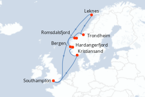 Itinéraire : Europe du Nord & Atlantique NE