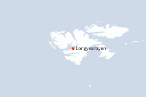 Carte itinéraire croisière Norvège - 8 jours au départ de Longyearbyen - Spitzberg