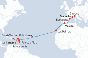 Itinéraire : Caraïbes & Amériques