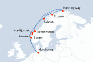 Itinéraire : Europe du Nord & Atlantique NE