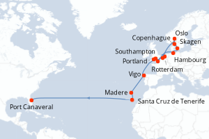 Itinéraire : Europe du Nord & Atlantique NE