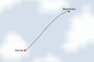 Carte itinéraire croisière Le carnaval de Venise - 4 jours au départ de Venise - Adriatique