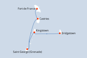 Carte itinéraire croisière