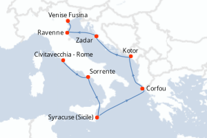 Itinéraire : Méditerranée & mers adjacentes
