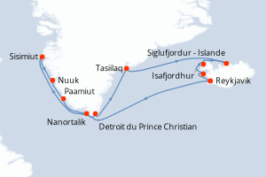 Itinéraire : Europe du Nord & Atlantique NE