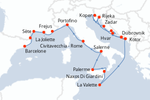 Itinéraire : Méditerranée & mers adjacentes