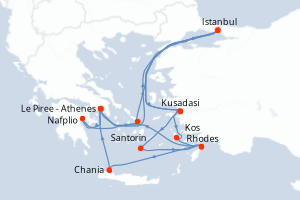 Itinéraire : Méditerranée & mers adjacentes