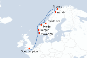 Itinéraire : Europe du Nord & Atlantique NE