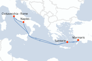 Itinéraire : Méditerranée & mers adjacentes