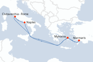 Itinéraire : Méditerranée & mers adjacentes