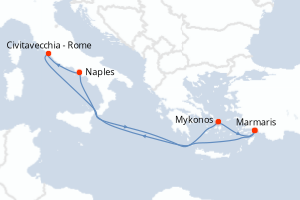 Itinéraire : Méditerranée & mers adjacentes