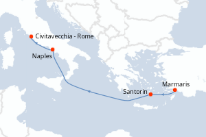 Itinéraire : Méditerranée & mers adjacentes