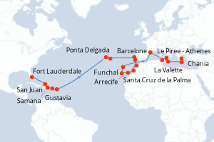 Itinéraire : Europe du Nord & Atlantique NE