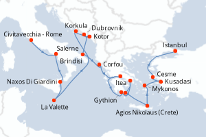 Itinéraire : Méditerranée & mers adjacentes