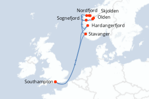 Itinéraire : Europe du Nord & Atlantique NE