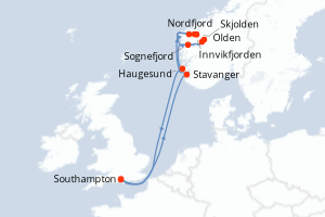Itinéraire : Europe du Nord & Atlantique NE