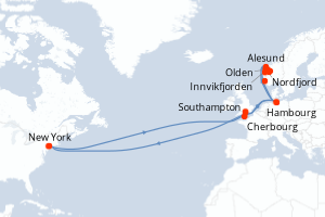 Itinéraire : Europe du Nord & Atlantique NE