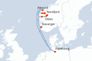 Itinéraire : Europe du Nord & Atlantique NE