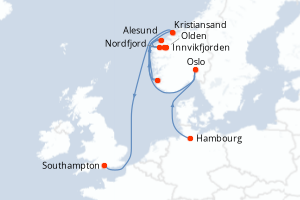 Itinéraire : Europe du Nord & Atlantique NE