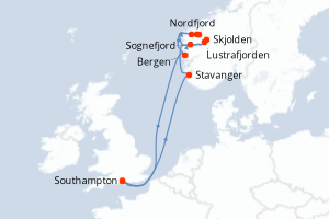 Itinéraire : Europe du Nord & Atlantique NE