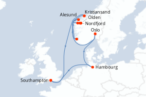 Itinéraire : Europe du Nord & Atlantique NE