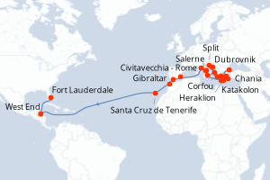 Itinéraire : Méditerranée & mers adjacentes