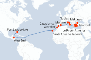 Itinéraire : Méditerranée & mers adjacentes