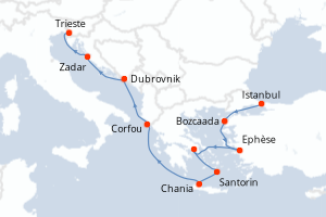 Itinéraire : Méditerranée & mers adjacentes