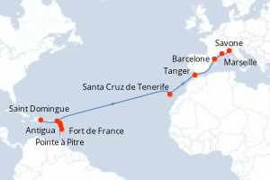 Itinéraire : Méditerranée & mers adjacentes