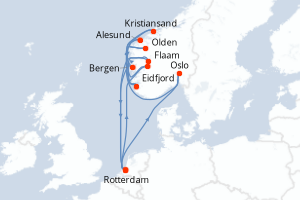 Itinéraire : Europe du Nord & Atlantique NE