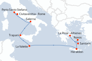 Itinéraire : Méditerranée & mers adjacentes