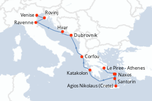 Itinéraire : Méditerranée & mers adjacentes