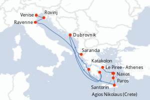 Itinéraire : Méditerranée & mers adjacentes