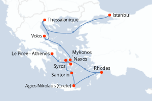 Itinéraire : Méditerranée & mers adjacentes