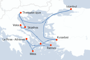Itinéraire : Méditerranée & mers adjacentes