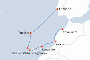 Itinéraire : Europe du Nord & Atlantique NE