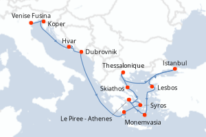 Itinéraire : Méditerranée & mers adjacentes