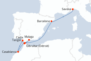 Itinéraire : Méditerranée & mers adjacentes
