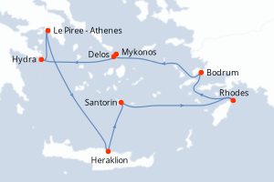 Itinéraire : Méditerranée & mers adjacentes
