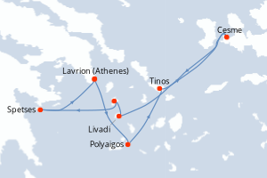 Itinéraire : Méditerranée & mers adjacentes