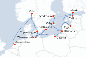 Itinéraire : Europe du Nord & Atlantique NE